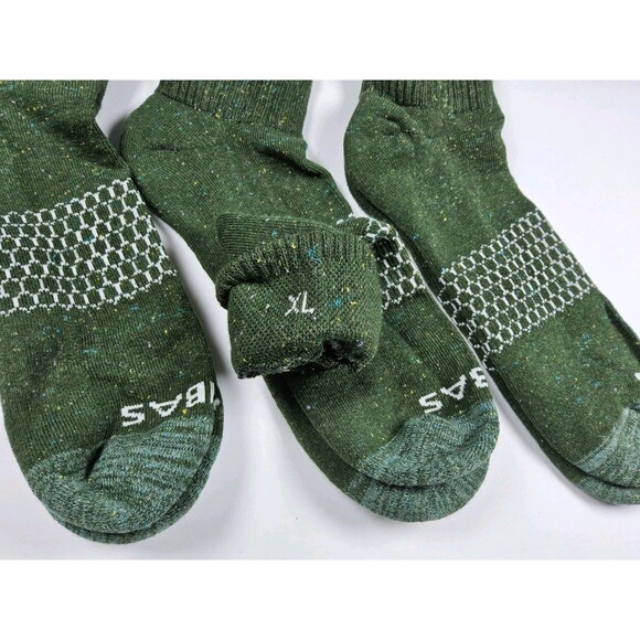 Bombas Speckle Athletic Quarter Socks Lot Of 3 Pairs Size XL - Picture 3 of 3